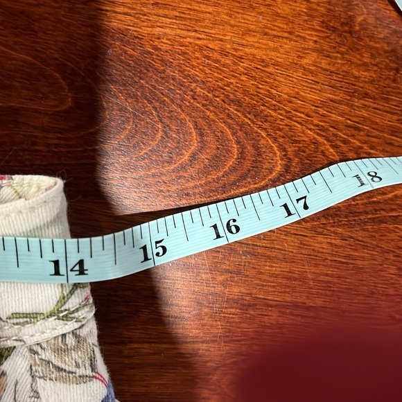 J. Jill Womens Jeans 0P Pink Blue Green Authentic Fit Slim Ankle Floral Stretch - Picture 12 of 15